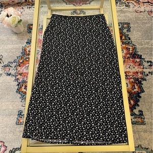 Brandy Melville floral midi skirt